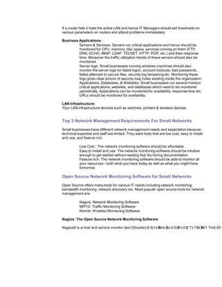 Network Monitoring Tools PDF