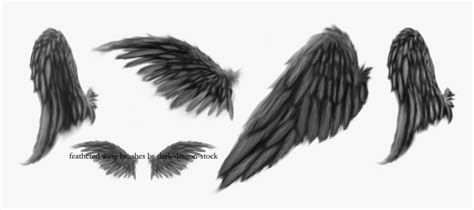 Black Angel Wings Drawing, HD Png Download , Transparent Png Image ...