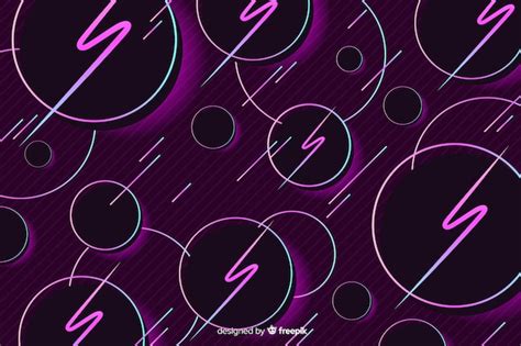 Free Vector | Geometric background in 80s style