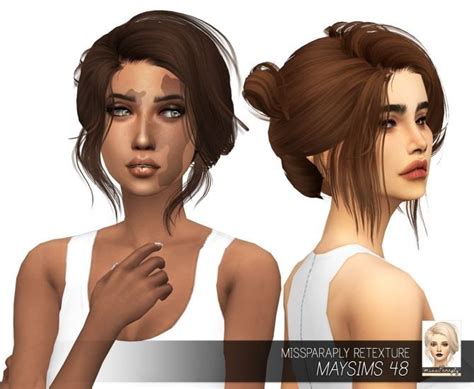 Sims 4 Cc Side Bun Hair Jafwonder