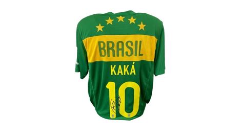 Kaka's Official Brazil Training Signed Shirt - CharityStars