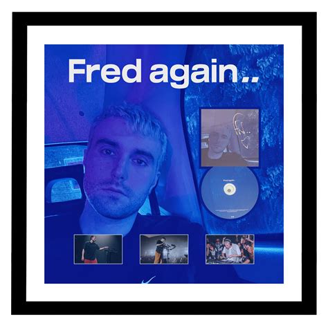 Music Fred Again Signed And Framed Actual Life 3 Cd Deluxe Display