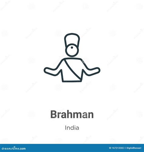 Brahman Isolated Icon. Simple Element Illustration From India Concept ...