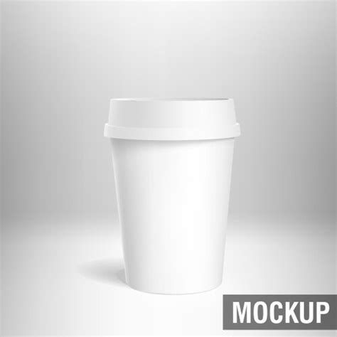 Realistic Coffee Cup Mock Up Set Royalty Free Vector Image