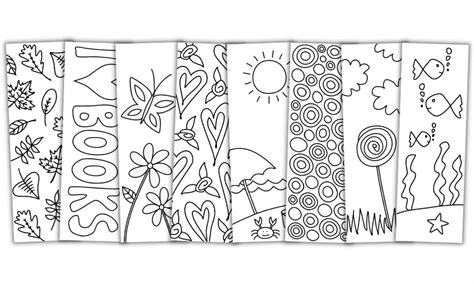 8 Cute Free Printable Bookmarks To Color For Kids And Adults The