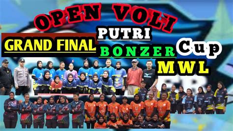 FINAL Turnamen Bola Voli Putri BONZER MWL CUP Set1 TRIPLE S VS