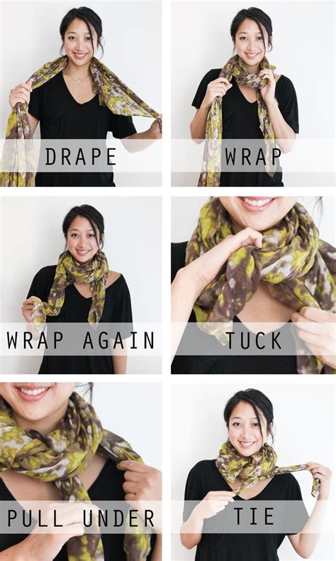 One Scarf And Five Different Fashionable Ways To Tie It How To Wear