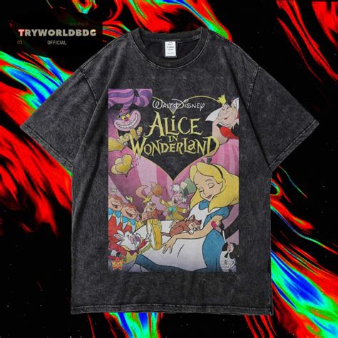 Jual Tryworldbdg Official Alice In Wonderland Kaos Oversized Kaos