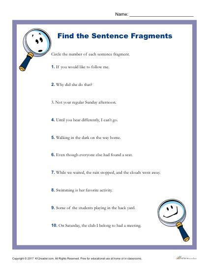 Mastering Sentence Fragments Comprehensive Worksheets And Exercises