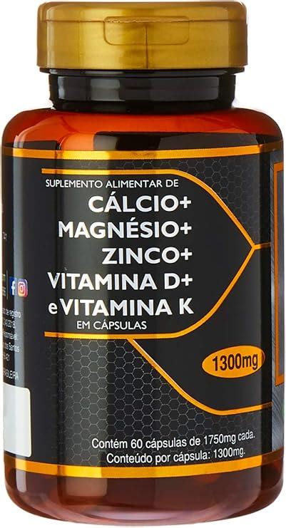 BioVitamin Cálcio Magnésio Zinco Vitamina D3 Vitamina K2