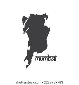 Illustration Mumbai Map India Vector Art Stock Vector (Royalty Free ...