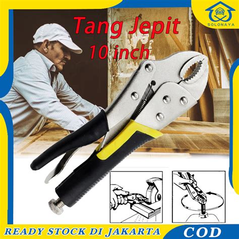 Tang Jepit Inch Tang Buaya Tang Bengkok Locking Plier Curve