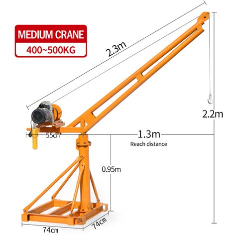 Wholesale Lifting Mini Crane For House Construction Building 200kg