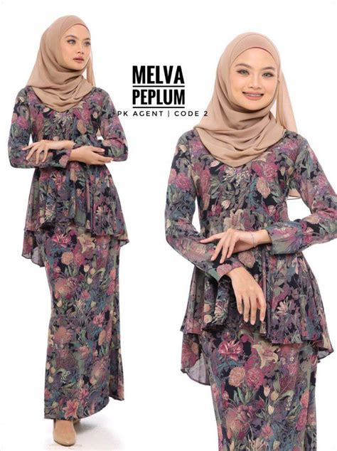 Baju Kurung Peplum Batik Baju Kurung Moden Kurung Muslimah Fesyen