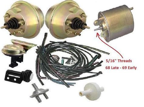 1968 Corvette Headlight And Wiper Vacuum System Kit 914093