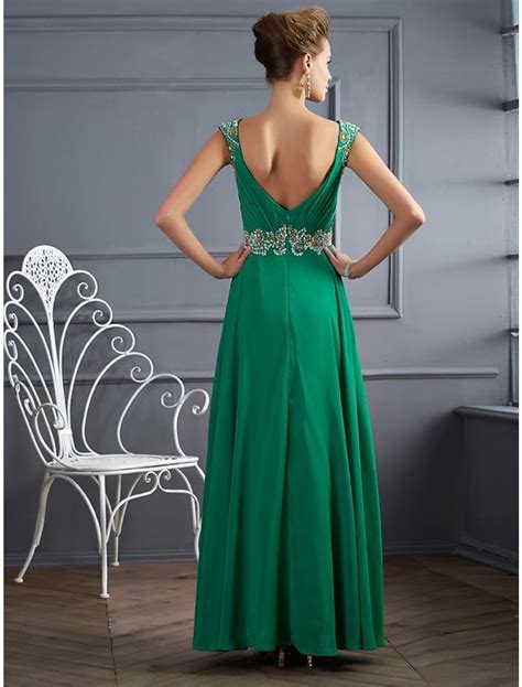 A Line Evening Gown Sparkle Shine Dress Formal Floor Length