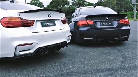 Loud Armytrix Rev Battle Bmw M3 E92 Coupe Vs Bmw M4 F82 Coupe Youtube