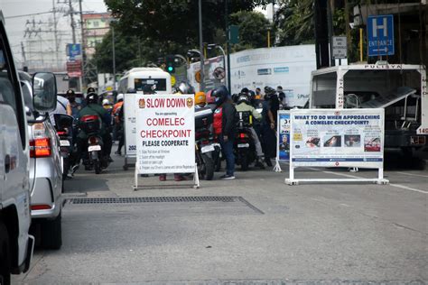 Comelec Checkpoint Photos Philippine News Agency