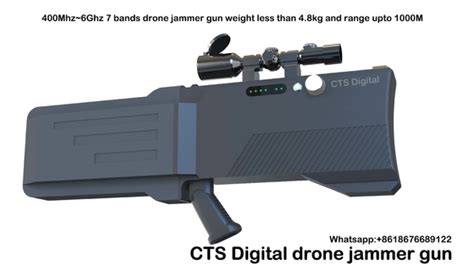 7 Bands Drone Jammer 400mhz 6ghz Anti Drone System 1000m Jamming Range