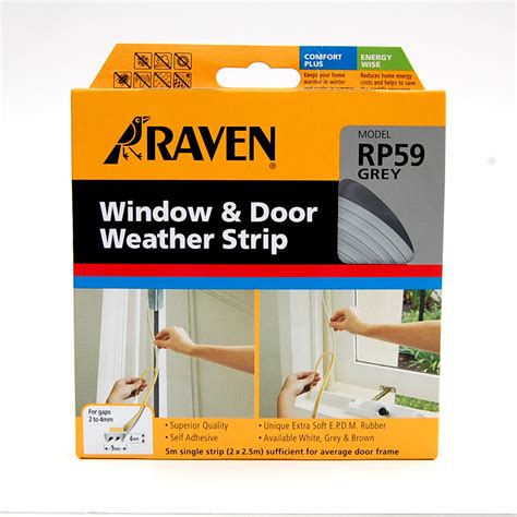 Raven Grey Rp Window And Door Weather Strip Bunnings Warehouse