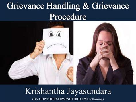 Grievance Handling And Grievance Procedure Ppt