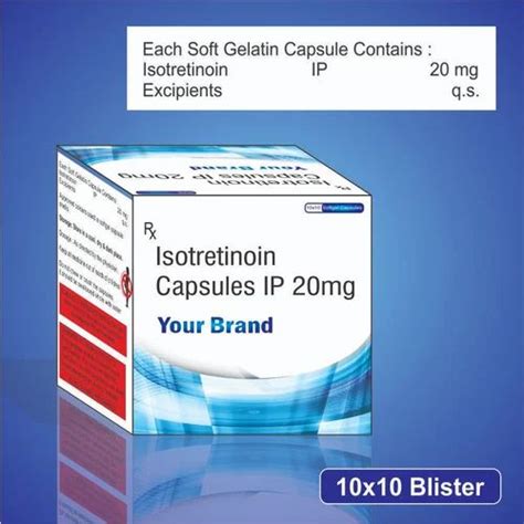 Isotretinoin 20 Mg Soft Gel Capsules 10X1X10 Dose As Directed By The