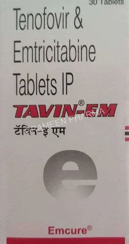 Tavin EM Tabs Tenofovir 30 Tablets 300 Mg At Rs 890 Bottle In