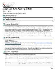 Acct Auditing Acct Fall Pdf Adelphi Syllabus