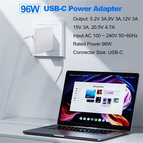 96w Usb C Power Adapter Type C Charger For Macbook Pro 16 15 13