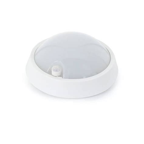 Plafon Led Blanco Redondo Con Detector Movimientos W K Neutro Pir