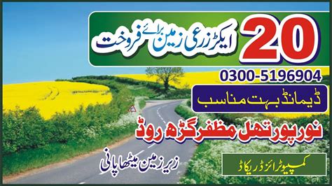 Land For Sale Acer Cheap Agricultural Land In Noorpur Thal Khushab