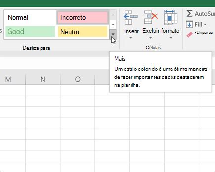 Aplicar Criar Ou Remover Um Estilo De C Lula Excel