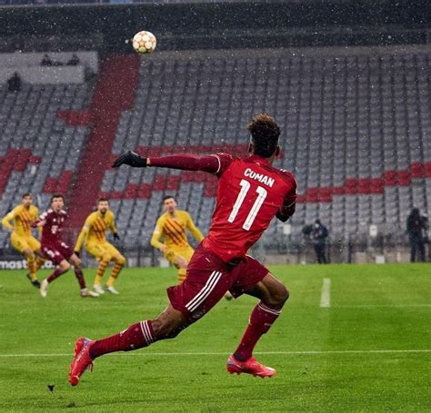 Kingsley Coman Against Barcelona Uefa Champions League Kingsley