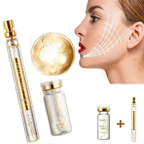 Fio De Ouro Para O Rosto - Sérum 24k - Fios de Ouro - Proteína para Preenchimento do Rosto e Efei