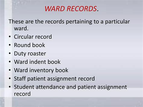 Types Of Records And Common Record Keeping Forms And Computerized