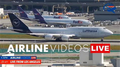 Live Lax Plane Spotting Watch Arrivals And Departures Youtube