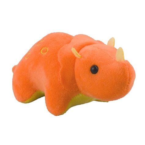 Chaveiro Dinossauro Laranja 18cm Pelúcia YWBL 006 FM