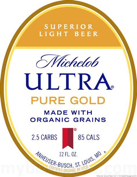 Michelob Ultra Blonde Superior Light Beer And Ultra Pure Gold