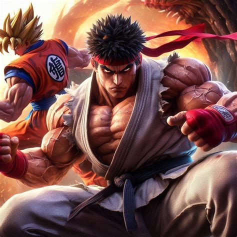 Goku vs Ryu by betoz666 on DeviantArt