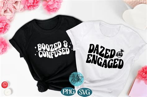 Dazed And Engaged Svg Boozed And Confused Svg Bachelorette Etsy