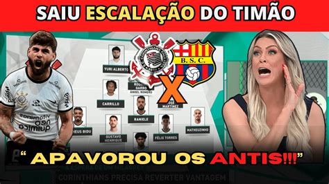 Escalação Corinthians X Barcelona - SAIU ESCALAÇÃO DO CORINTHIANS!! CORINTHIANS X BARCELONA! NOTÍCIAS DO ...