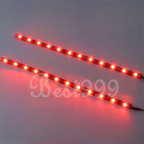 X Red Leds Cm Smd Led Strip Light Flexible Waterproof V