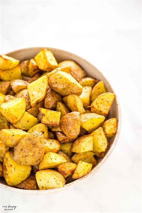 Air Fryer Roasted Potatoes The Busy Baker