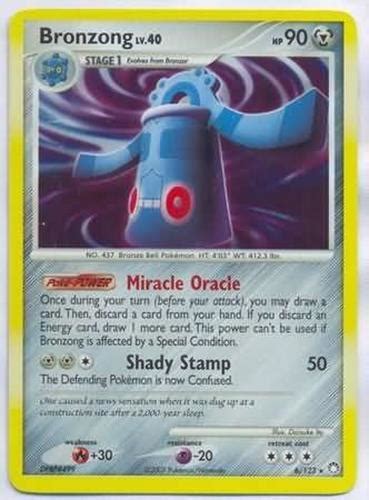 Bronzong 6 123 Holo Rare Mysterious Treasures Pokemon NM EBay