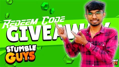 REDEEM CODE GIVEAWAY IN STUMBLE GUYS WITH FACECAM IN HINDI YouTube