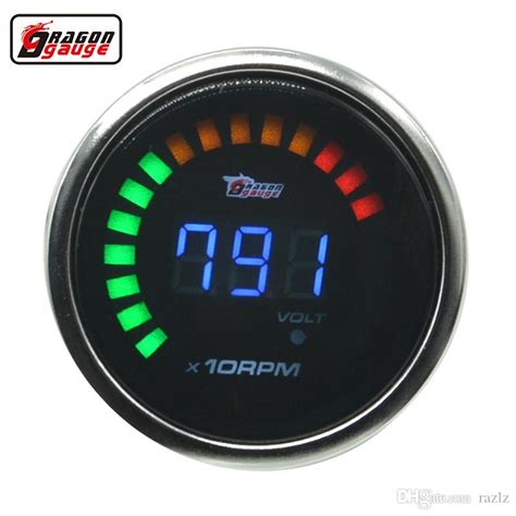 Dragon Gauge 52mm2 Inch White Shell Auto Car Digital Smoked RPM Tacho