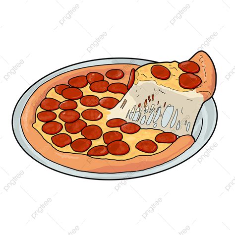 Delicioso Diseño De Ilustración De Dibujos Animados De Pizza Png