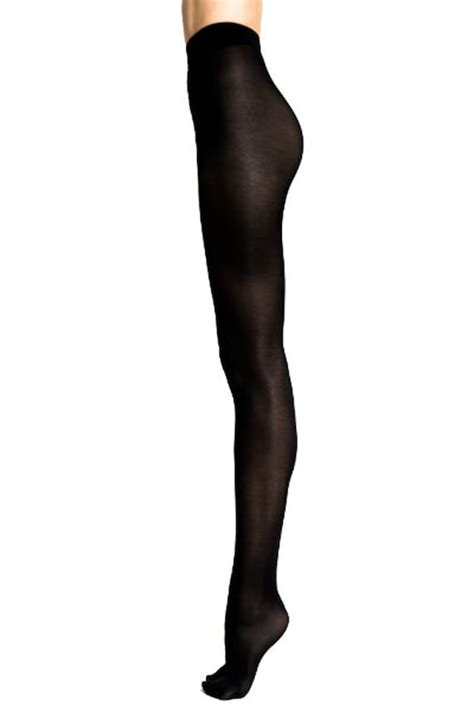 Black Shimmer Tights For Women Long Lasting Satin Gloss Etsy