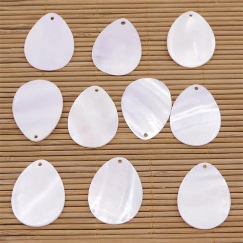 Pcs Mmx Mm Teardrop Shell Natural White Mother Of Pearl Jewelry