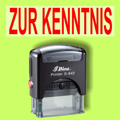 Zur Kenntnis Shiny Printer Schwarz S B Ro Stempel Selbstf Rber Ebay